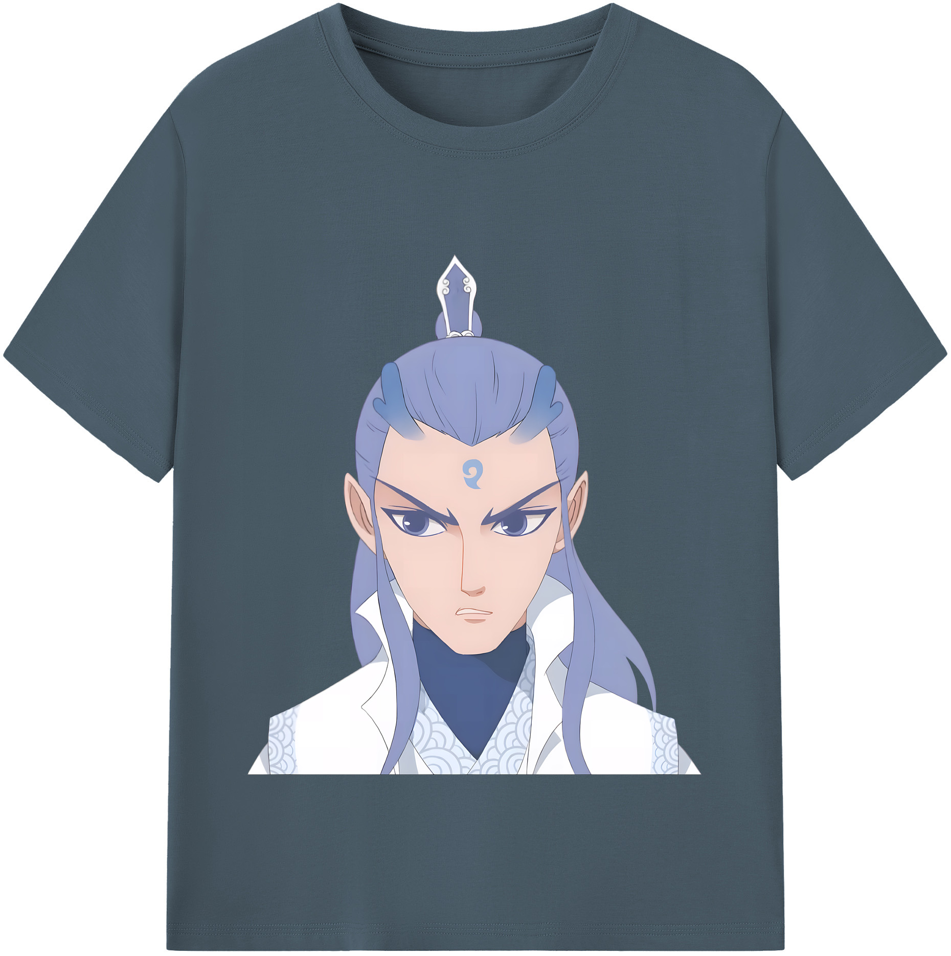 （画像用） Ne Zha 2 ナタ 魔童の大暴れ 綿100％半袖Tシャツ（フロントプリント）